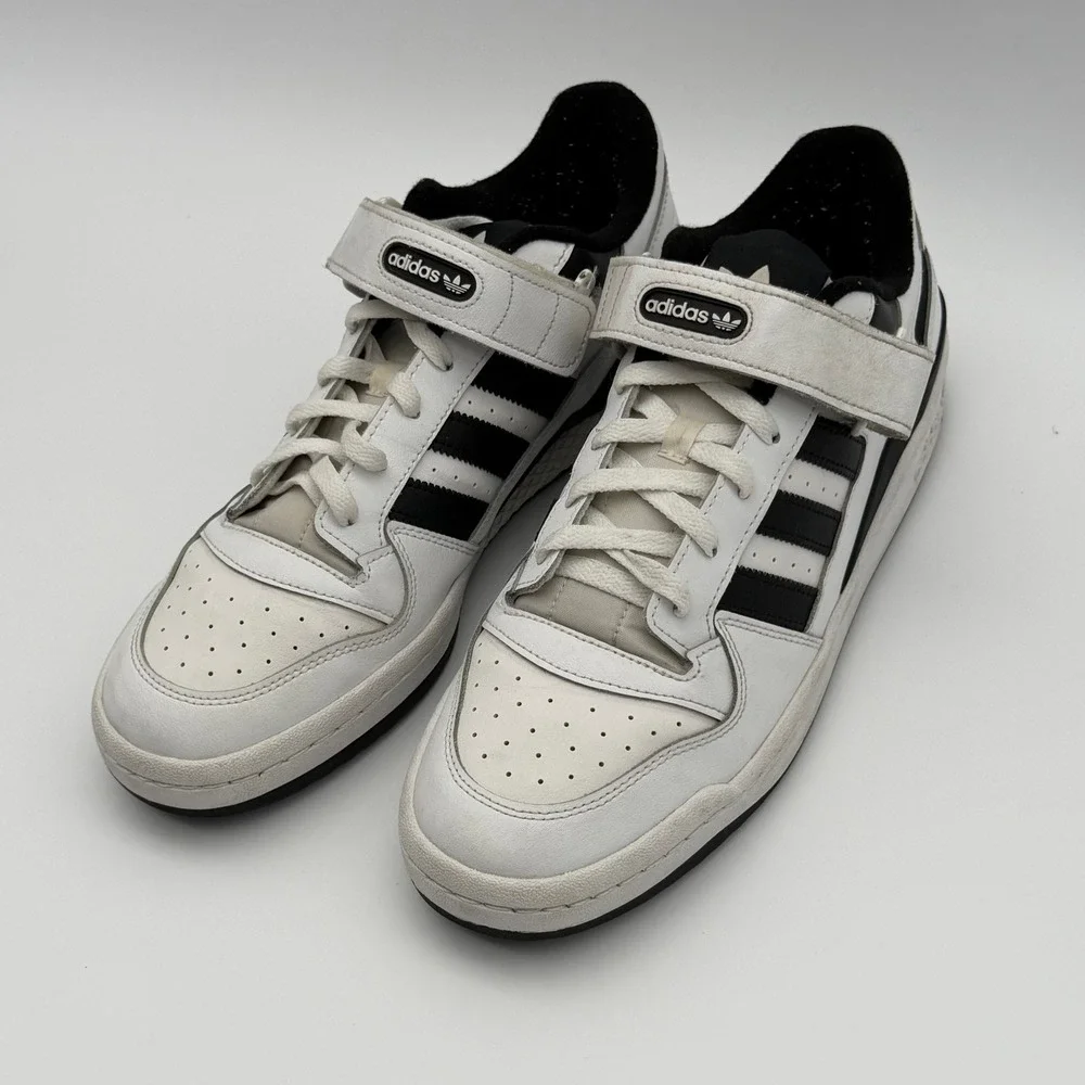 Adidas Forum Low Clean White Black FY7757 Size 12
